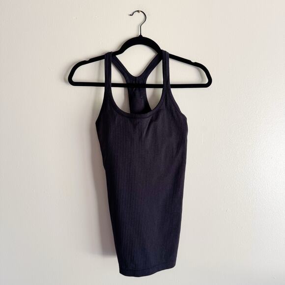 Lululemon Black Ebb to Street Ribbed Tank II Size 8 Workout Exercise Athletic - Picture 2 of 8